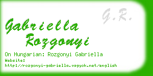 gabriella rozgonyi business card